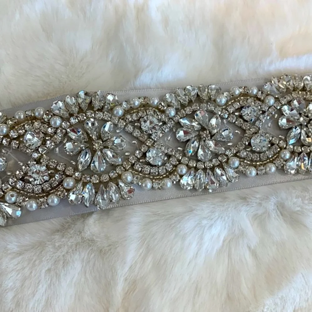 NEW | Embellished Wedding/Bridal Sash | Satin Ribbon Belt